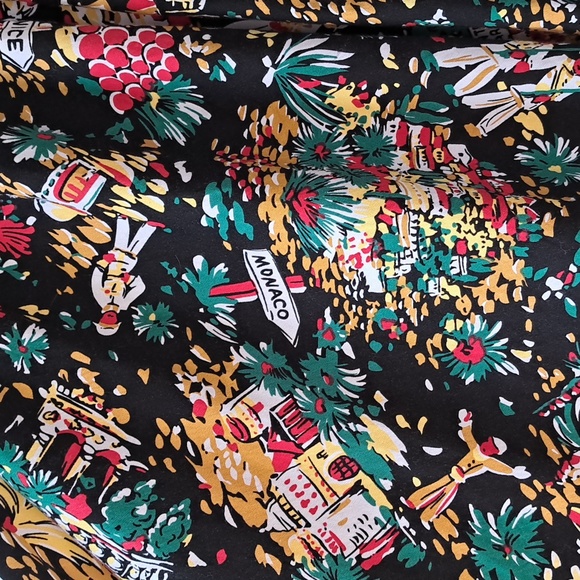 Hell Bunny Monte Carlo Circle Swing Rockabilly Retro Skirt SZ XS - Picture 12 of 14